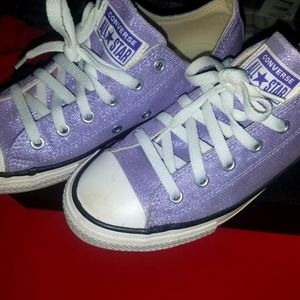 purple converse chuck Taylor low topshoes